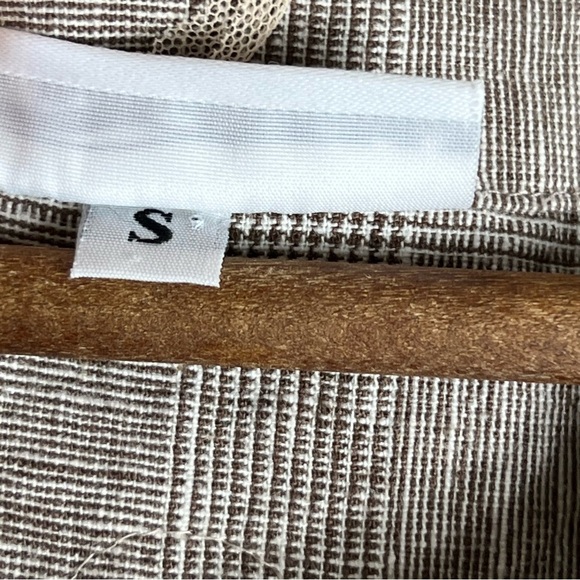 BRYN WALKER Grey Size S Lagenlook Linen Mesh Swirl Design Button Tunic Jacket - Picture 10 of 10